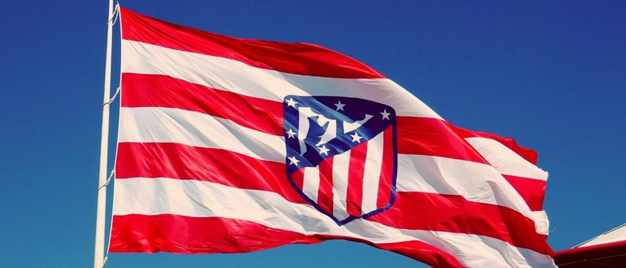 ATLETICO MADRID 🇪🇸  Atlético madrid, Atletico madrid logo, Red and white  flag